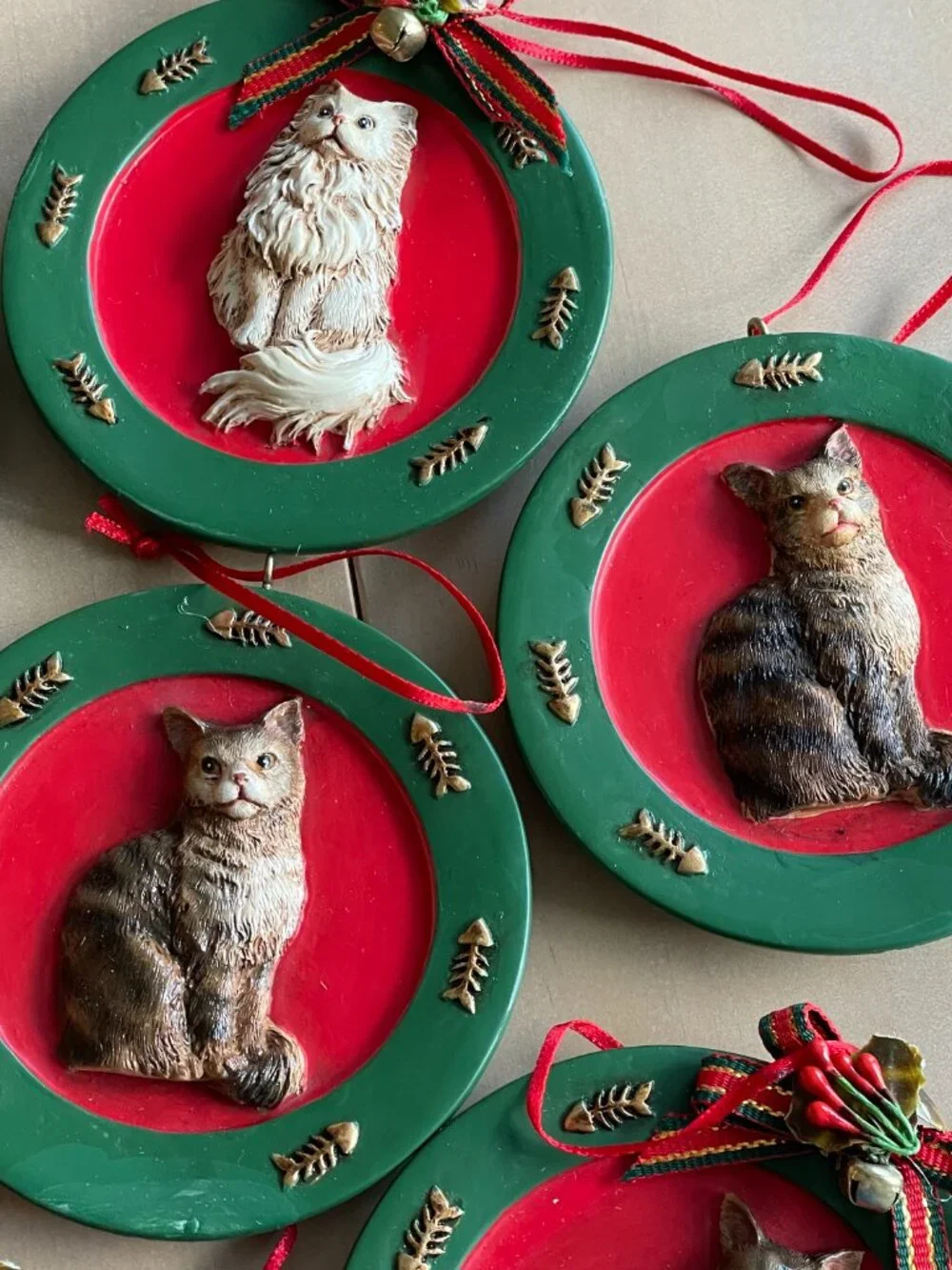 Entire Closet $5! Set of 12 Cat Kitten Christmas Ornaments